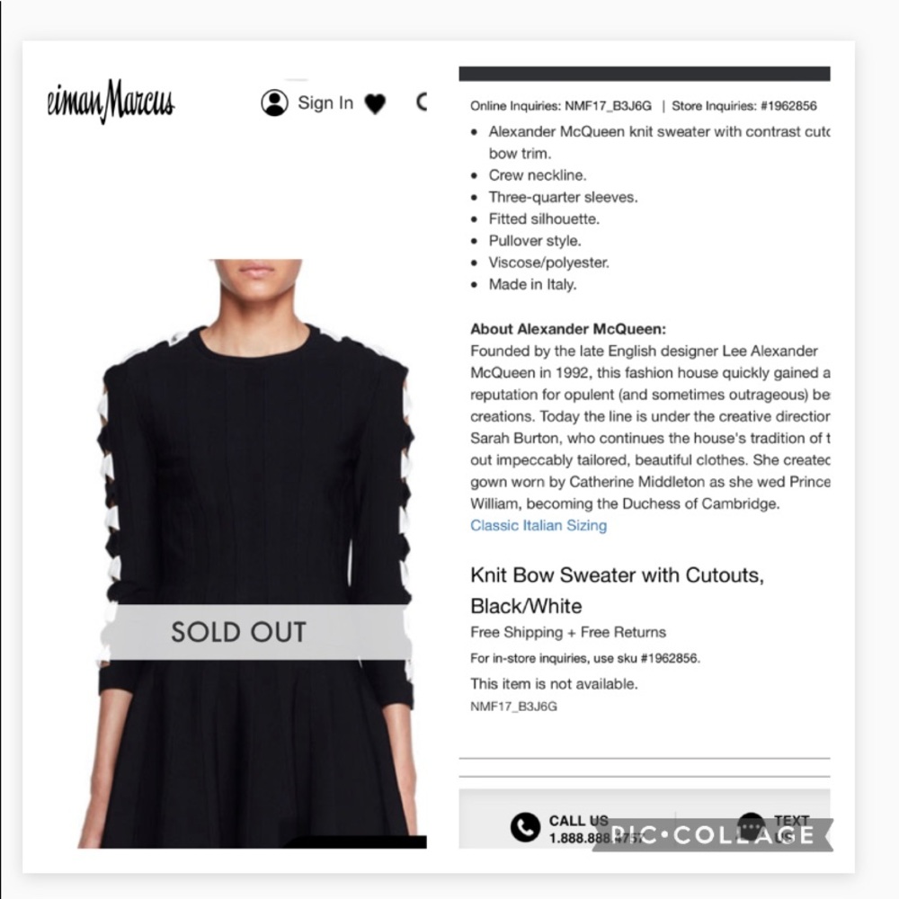Alexander McQueen knit bow sweater - Picture 15 of 15